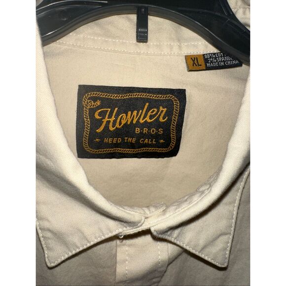Howler Brothers Beach Bloom Flower embroidered Pearl Snap Shirt size XL RARE!  L - Picture 1 of 6